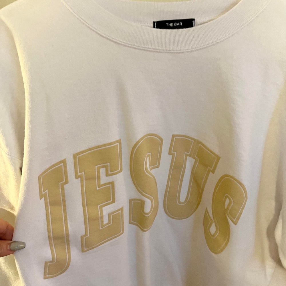 LTD Edition The Bar Varsity JESUS sweatshirt